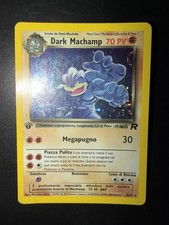 Pokemon 2001 Dark Machamp Holo 1 Prima Edizione Team Rocket 10/82 Italiano Arita