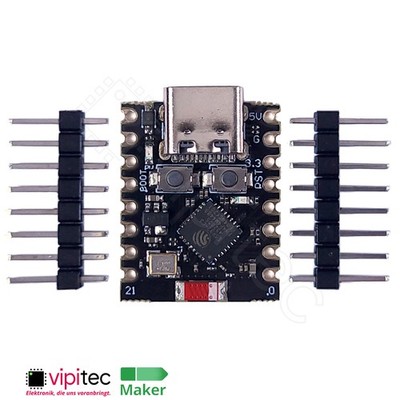 ESP32-C3 Super Mini USB-C Dev Board  160MHz  4MB  2,4GHz WiFi  Bluetooth 5.0
