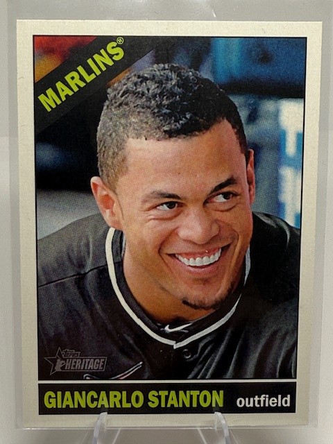 2015 Topps Heritage #426b Giancarlo Stanton Color Swap