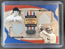 2005 Leaf Certified Roger Clemens Albert Pujols Fabric of the Game Jersey #/100