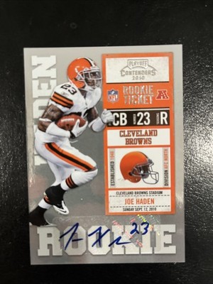 Joe Haden 2010 Playoff Contenders ROOKIE TICKET AUTO RC Autograph #152 Browns