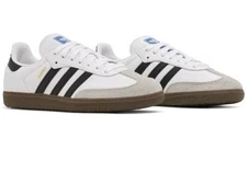 Adidas Samba OG Cloud White Core Black Gum Bottom IG9030 Womens Sz 10 New In Box