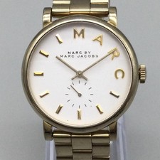 Marc By Marc Jacobs Womens Watch 36mm Gold Tone Bracelet MBM3243