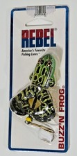Rebel Buzz'n Frog Topwater Lure 1/2 oz, 2-1/2" Color Is Bullfrog New