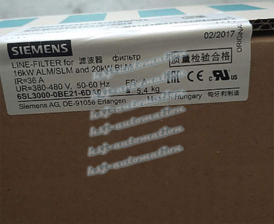 1PC NEW SIEMENS 6SL3000-0BE21-6DA0 BASIC LINE FILTER