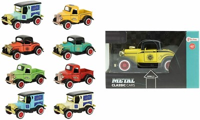 METAL Classic Cars Modellauto 1920s Oldtimer - Pickup - mit Rückzugmotor ca 15cm