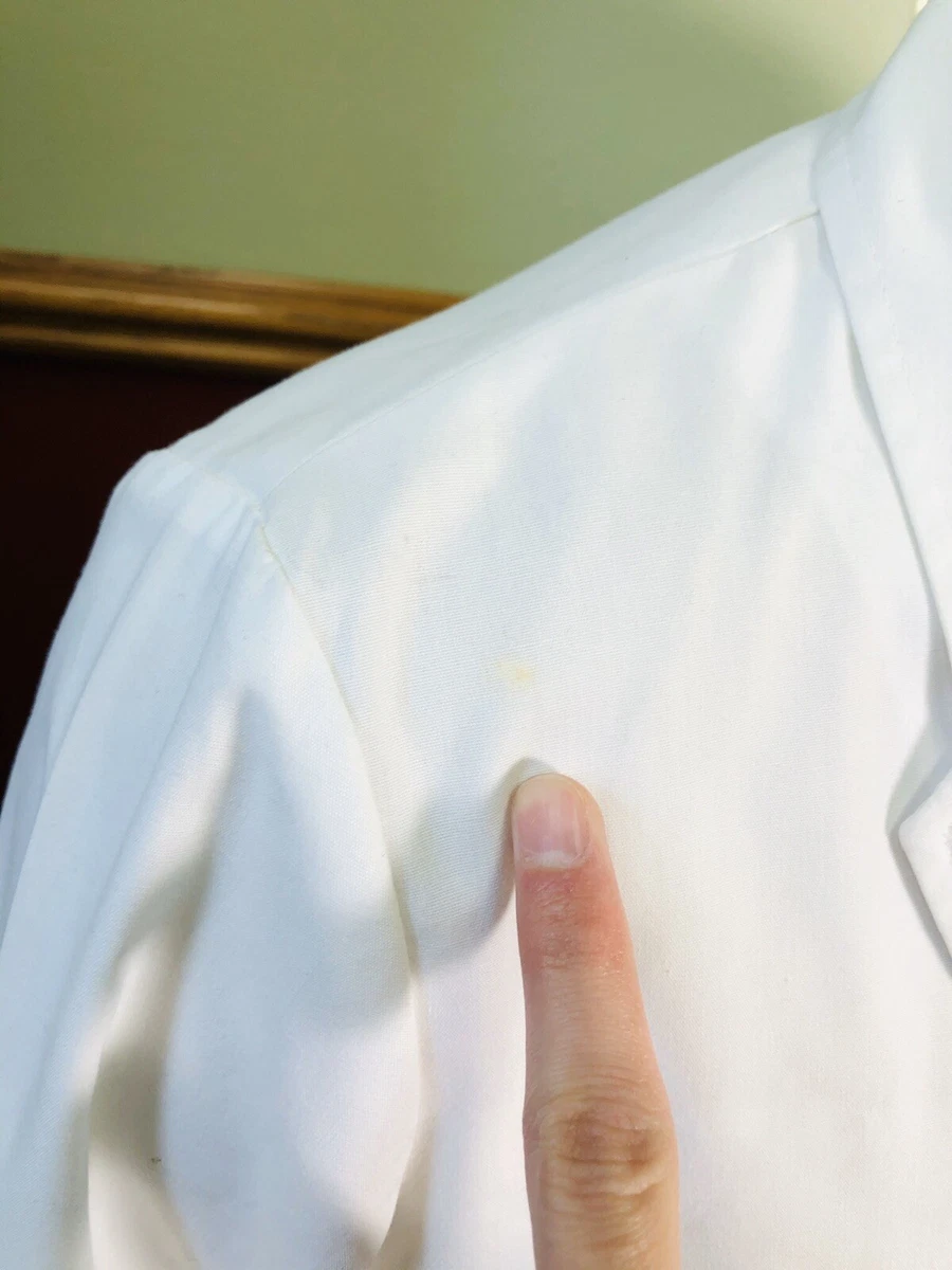 Barco Lab Coat Pharmacist Doctor Nurse White Pockets Shirt Size 16 Style #1891