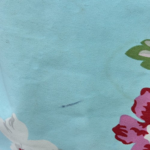Joules Floral Tote Shopper Beach Bag Twisted Rope Drop Handles Blue & Pink - Picture 7 of 23