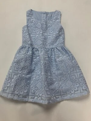 Cherokee Light Blue Embroidered Fit Flare Dress XS 4 5 - Image 1 of 3