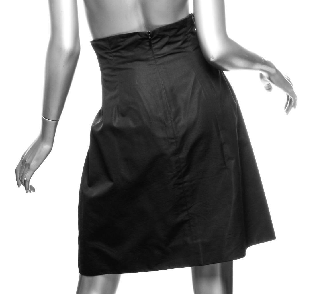 Gonna YVES SAINT LAURENT da donna cravatta anteriore vita alta a pieghe lunghezza ginocchio S