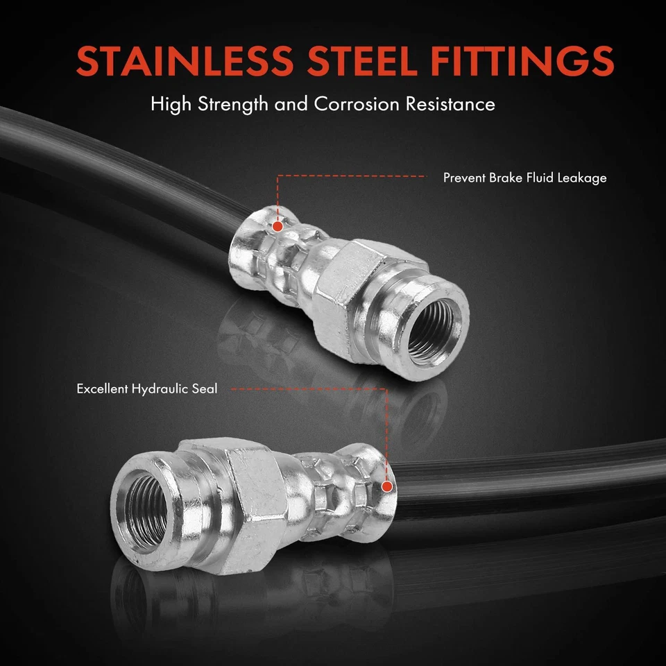 2x Manguera hidráulica de freno para Mazda MPV 2000 2001-2003 2,5 L 3,0 L trasera izquierda y derecha Foto 4 de 4