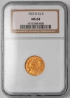 1925-D  $2.5 Dollar Gold Indian Head Liberty Quarter Eagle Coin NGC MS-64