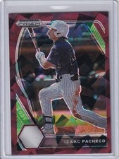 Izaac Pacheco 2021 Panini Prizm Draft Burgundy Cracked Ice Prizm PDP39, 03/23