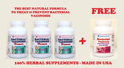 AYUDA NATURAL PARA VAGINOSIS BACTERIANA Y SUS DOLORES HOMBRE Y MUJER - MADE USA