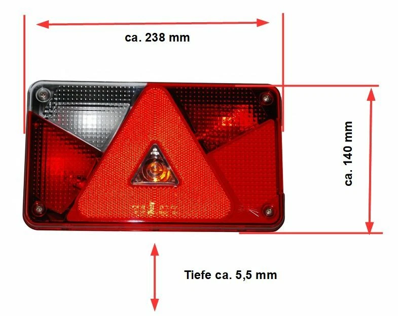 Beleuchtung Set - Heckleuchte Rückleuchte Leuchte - Kabelbaum Kabelsatz 7pol 4m