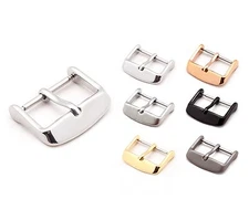 BOB Tang Buckle for Watch Bands, Model "Classic" 16-22 mm, 5 colors, new!