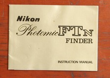 NIKON PHOTOMIC FTN FINDER INSTRUCTION BOOK/126265