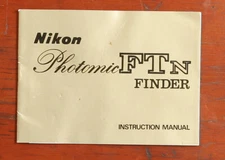 NIKON PHOTOMIC FTN FINDER INSTRUCTION BOOK/126265