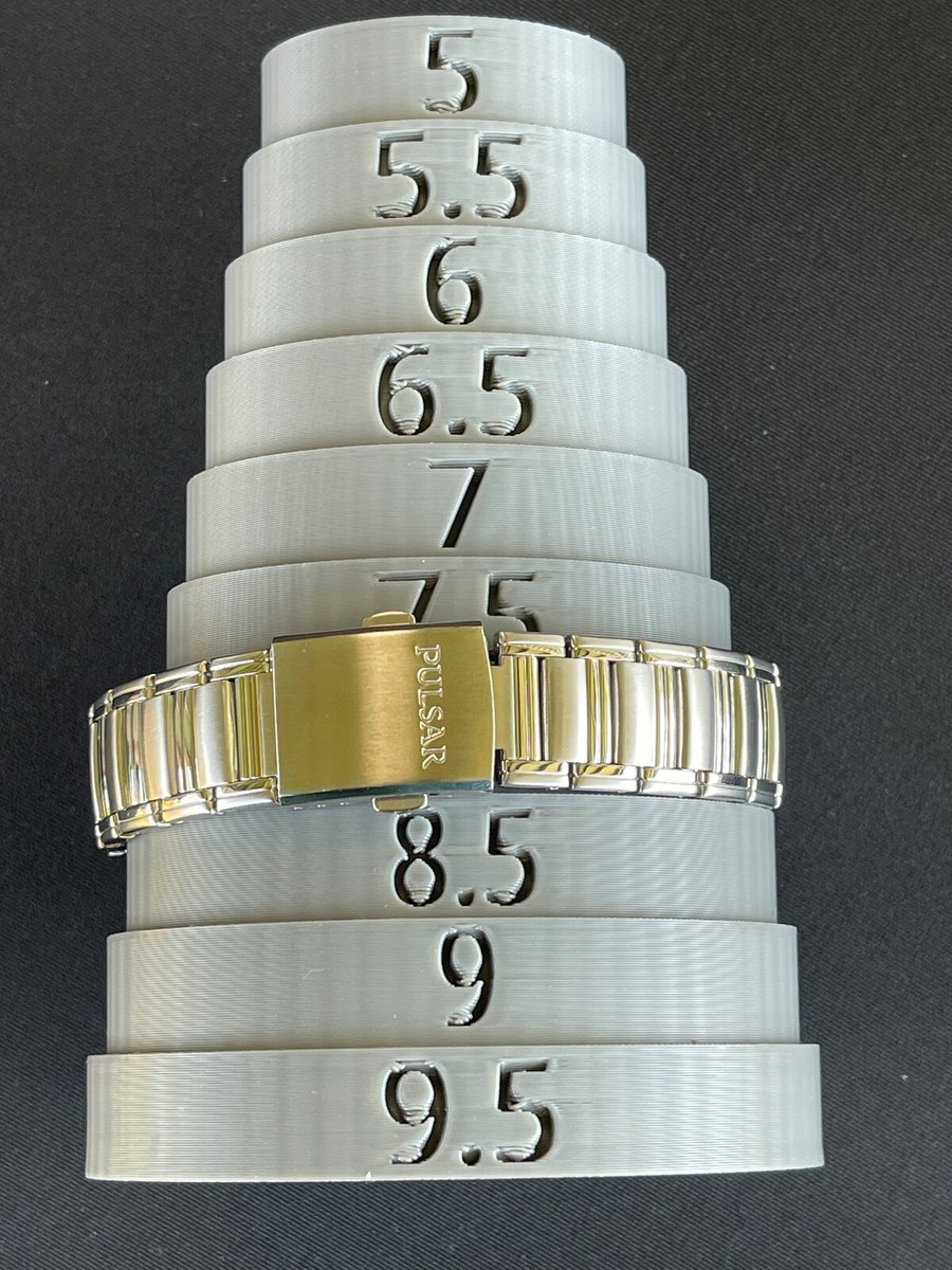 Pulsar Watch Men Silver Tone Date VJ32-X051 Black Dial (New