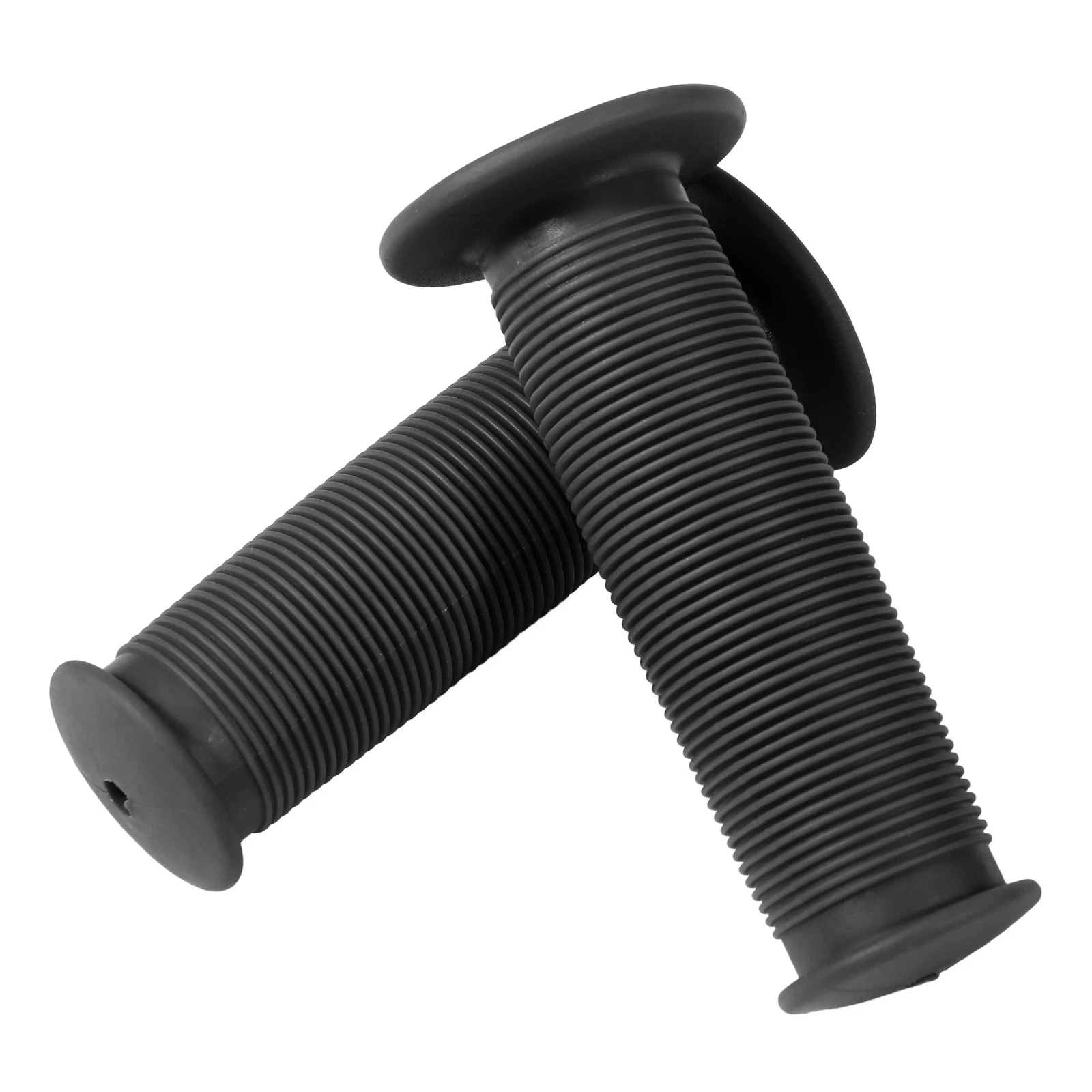 Pair Black Motorcycle Scooter Bicycle Anti-Slip Soft Rubber Handlebar Hand Grips