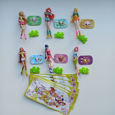 Winx Club Love & Pet 2010, Kinder Surprise Full set  DE103 - DE108