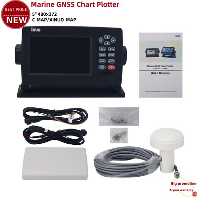 XF-520 Marine GNSS Chart Plotter 5 inch 480x272 C-MAP/XINUO-MAP GPS Plotter tp1