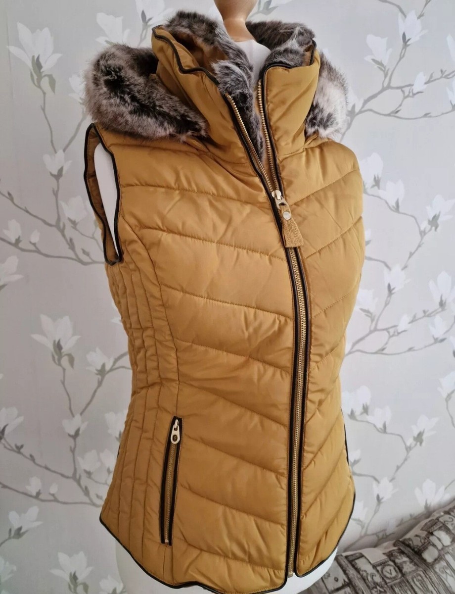 Mens Gilet Beaumont Women's Fleece Gilet With Leather Trim