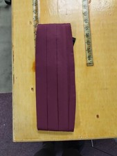 Used Cummerbund - BURGUNDY