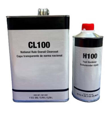 Cl100 Colour Enhancer CL-100 Premium Ultimate Overall Clear Coat, High Solid 4:1 GAL /with QT ...