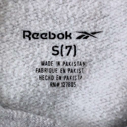 Reebok Girls Small (7) Heather Gray Drawstring Waist Long Sleeve Pullover Hoodie - Picture 2 of 3