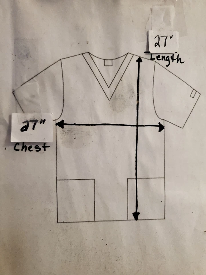 Scrub HQ SCRUB TOP Size 2XL-Pink/Black Floral/CA Ribbon Mock Wrap-Chest 27"/L27" - Image 4 of 4