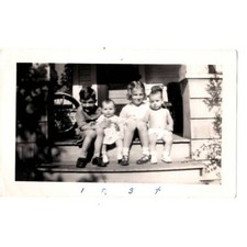1958 Photo Esther Hudson's  Children Clinton, Elizabeth,Ellen Trice David Shaw