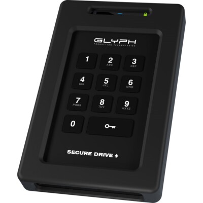 Glyph 4TB SecureDrive+ Professional External Solid-State Drive with Keypad