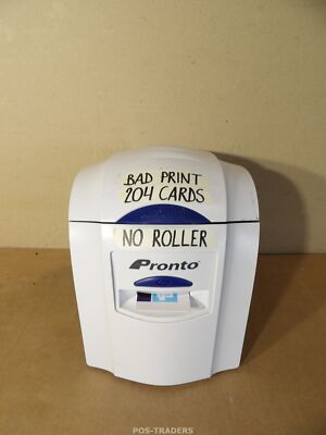 Magicard PRONTO ID Color Card Printer - 204 CARDS - BAD PRINT / NO PLATEN ROLL