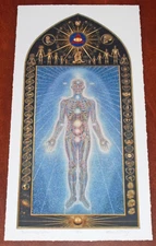 Alex Grey Art Print Psychic Energy System S/# 100 Sacred Mirrors Poster Tool