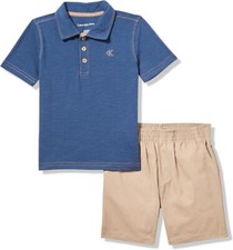 Calvin Klein Boys 2 Pieces Short Set Size 4, 5, 6, 7