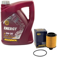MotoröL Set 5W-30 5 Liter + ÖLfilter SH 4066 P FüR Opel Corsa D Combo Saab 9-5