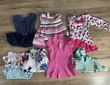 Lot Of 8 Girls Size 12-18 Months Tops  Dresses Mixed Brands And Style