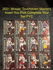 2021 Panini Mosaic Football TOUCHDOWN MASTERS You Pick Card Complete Your Set