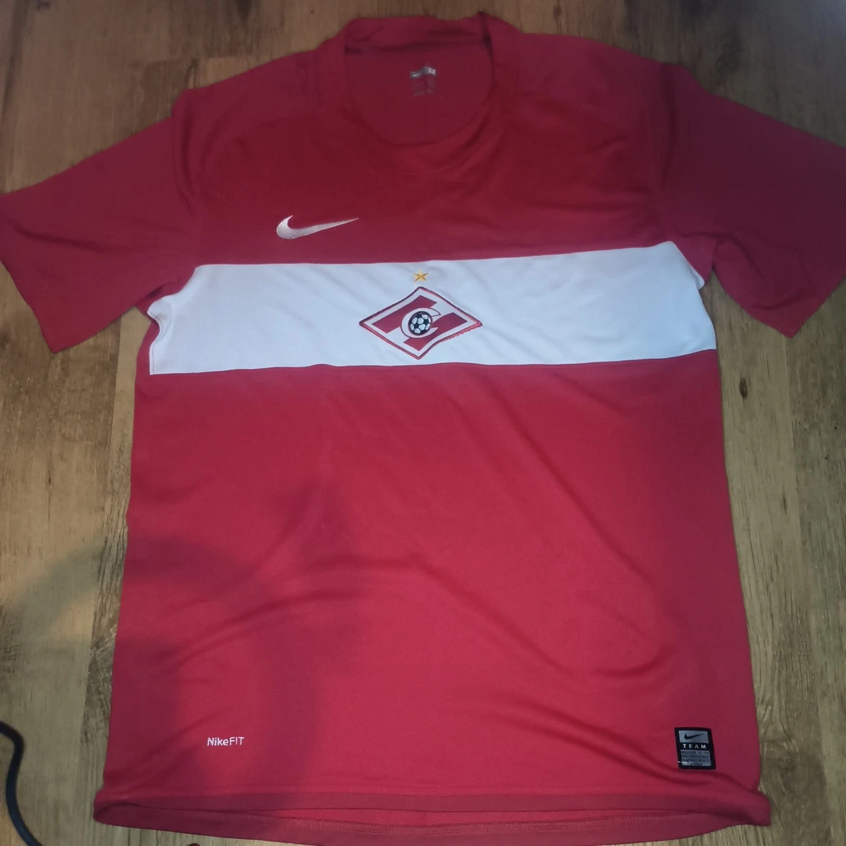 Maillot Spartak Moscou Vintage – N°10 LUKOIL – Taille S – Blanc – Manches Courtes