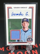 2022 Panini Stars & Stripes Gerardo Gonzalez Blue Jersey Relic Auto 360/399