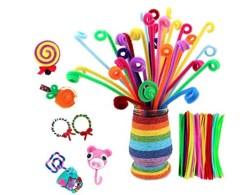 500 Pipe Cleaners Chenille Stems Pipe Cleaner Craft sticks Asst Colours Art 30cm - Picture 5 of 6