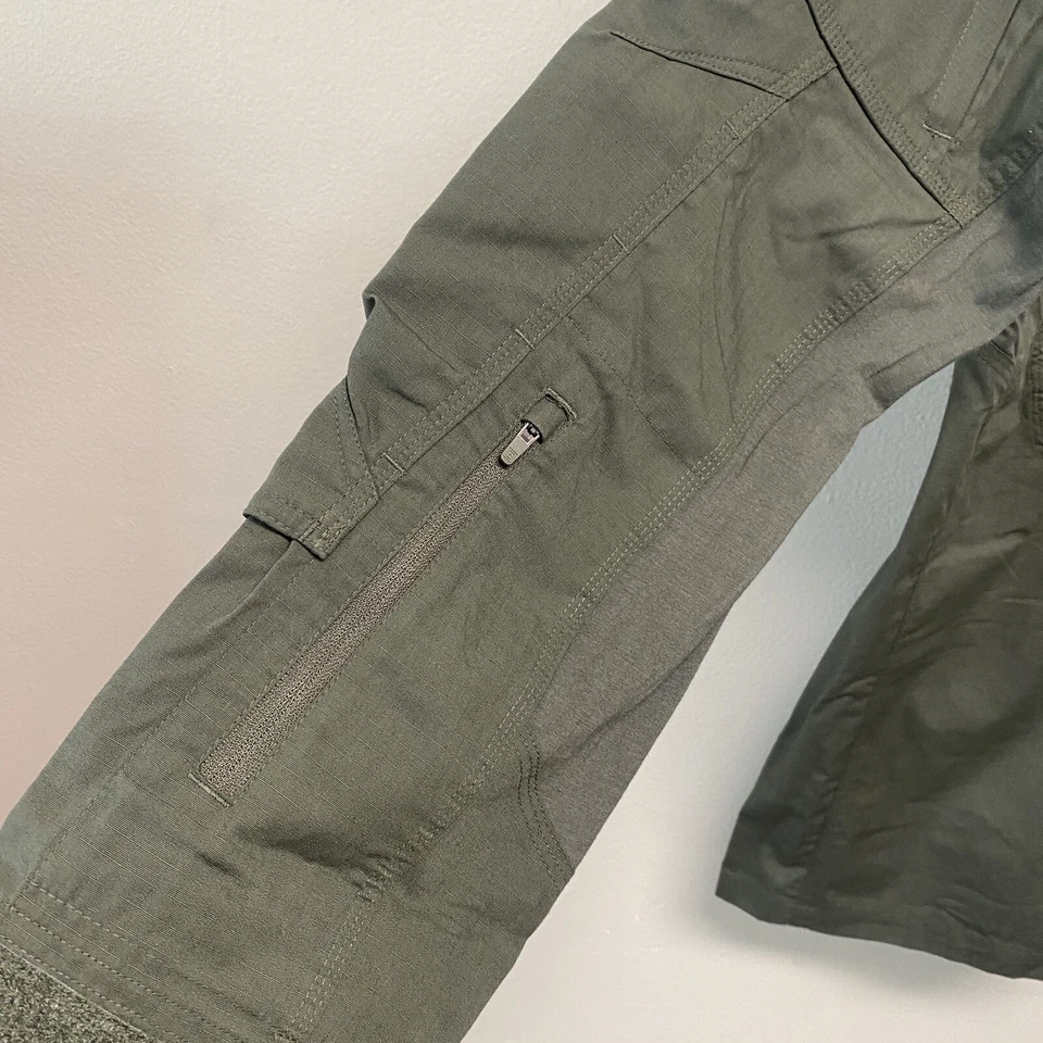 5.11 Tactical Shirt Mens Small XPRT Series Green Work Long Sleeve Full Zip NEW - Image 4 of 4