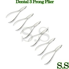 6 Pieces 3 Prong Pliers New Orthodontic Dental Instruments
