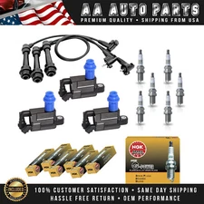 3 Ignition Coil & Wires & NGK Platinum Spark Plug for Lexus GS300 2001-2005 3.0L