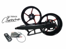 HAYABUSA 240 FAT TIRE KIT BLACK & ORANGE JEDI WHEELS 1999-2007 SUZUKI HAYABUSA