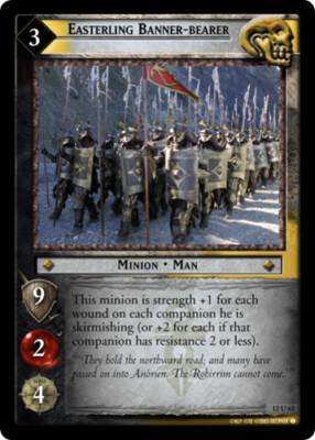 4x  Easterling Banner-bearer - 12U63 Ungraded Black Rider