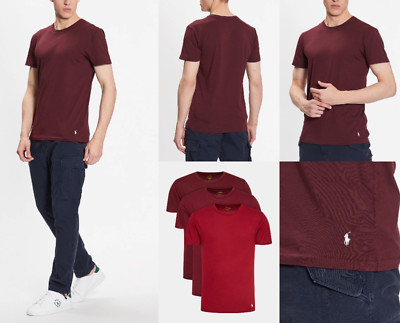 Polo Ralph Lauren 3 er  Pack Cotton T-Shirt Soft Shirt Slim Fit Tee Pony Top M