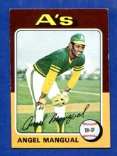 1975 TOPPS #452 ANGEL MANGUAL VGEX