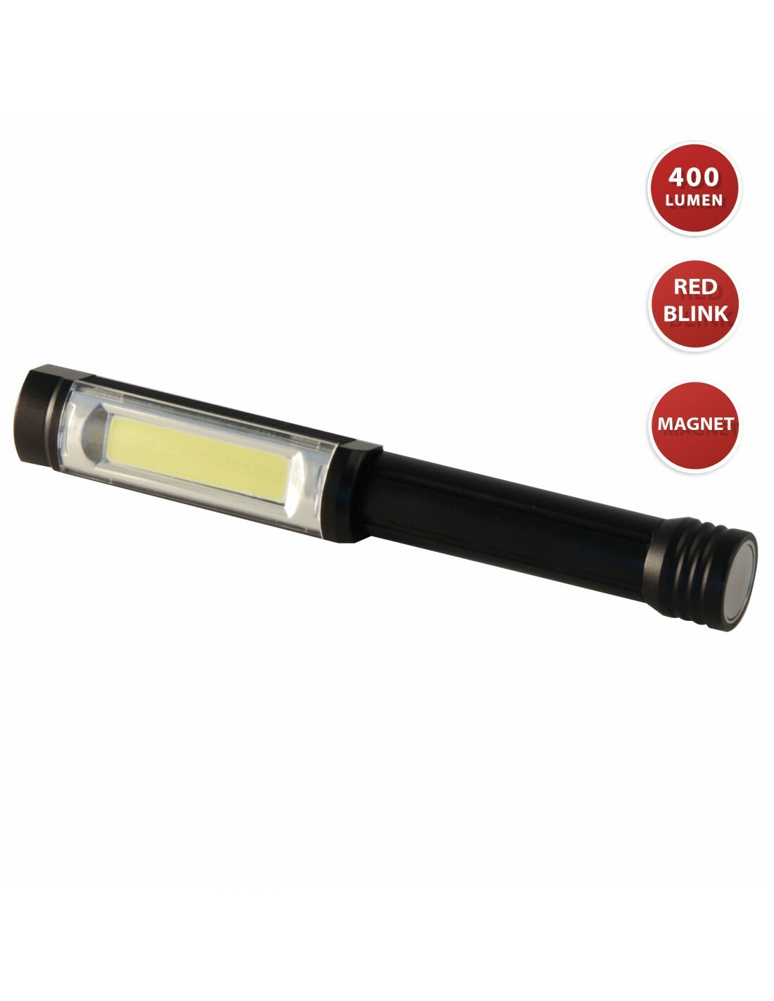 TORCIA LED TATTICA DA LAVORO POTENTE ALLUMINIO CON MAGNETE - VELAMP IN256